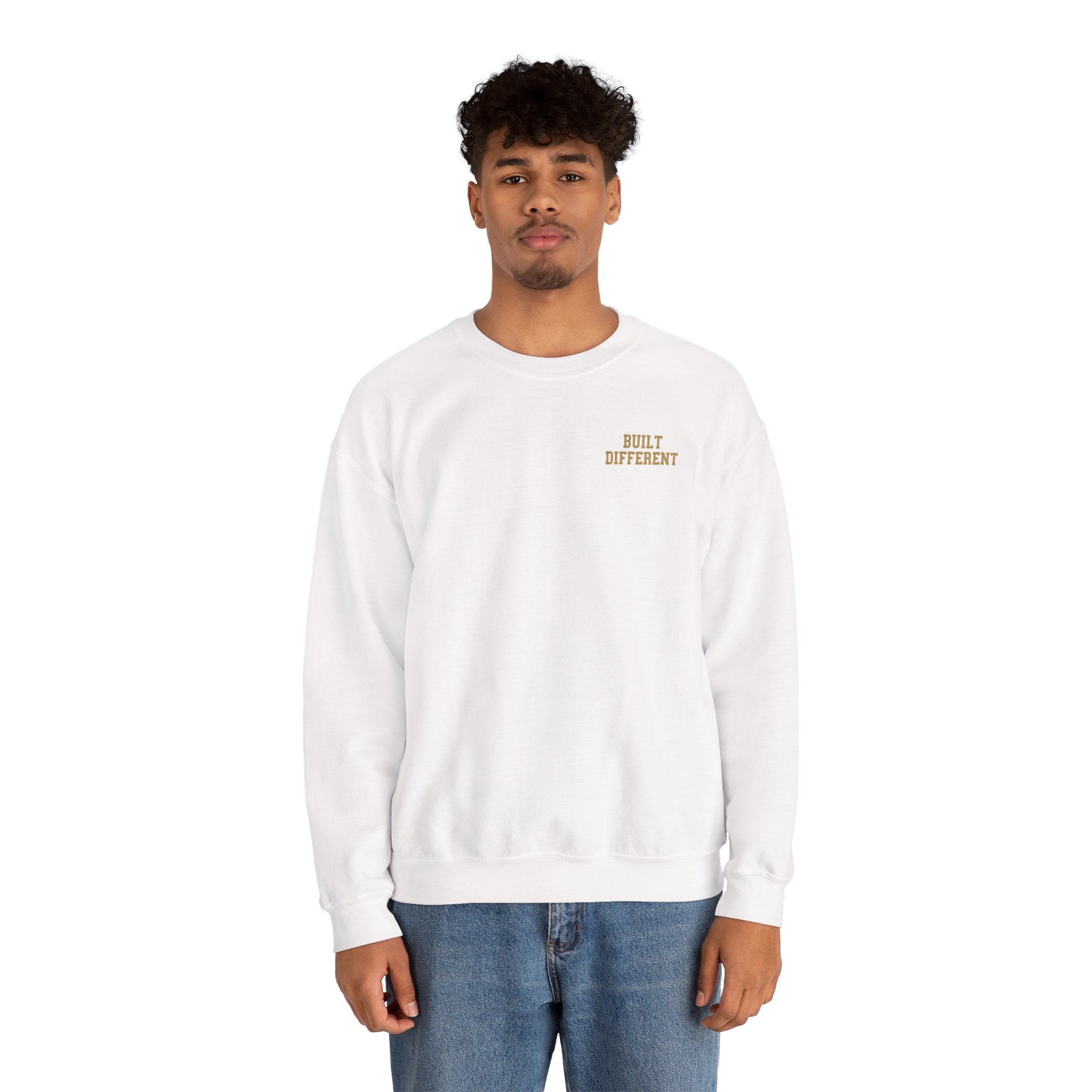 Set Apart Lion Sweatshirt — "Built Different" Christian Crewneck (1 Peter 2:9)