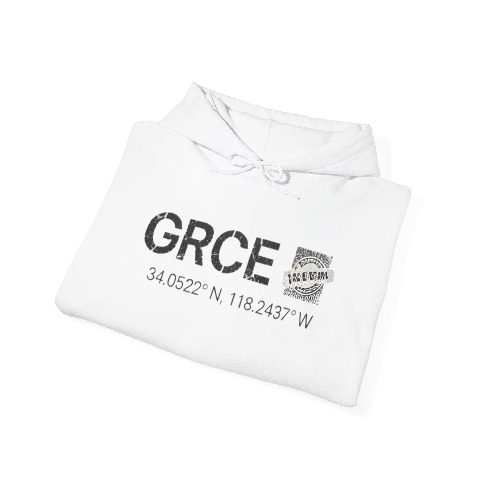 GRCE Unearthed Hoodie — Los Angeles Coordinates Graphic Sweatshirt