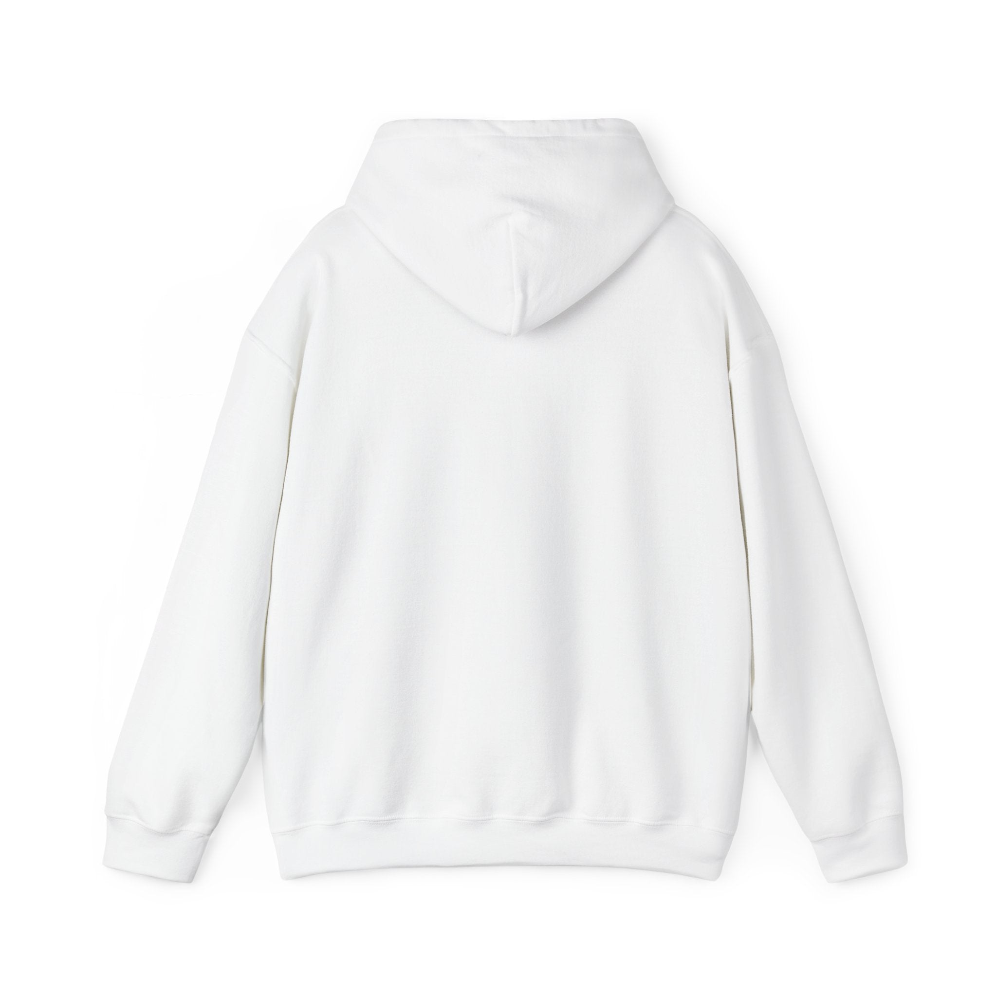 Low Crown Hoodie — Minimal White Graphic Hooded Sweatshirt