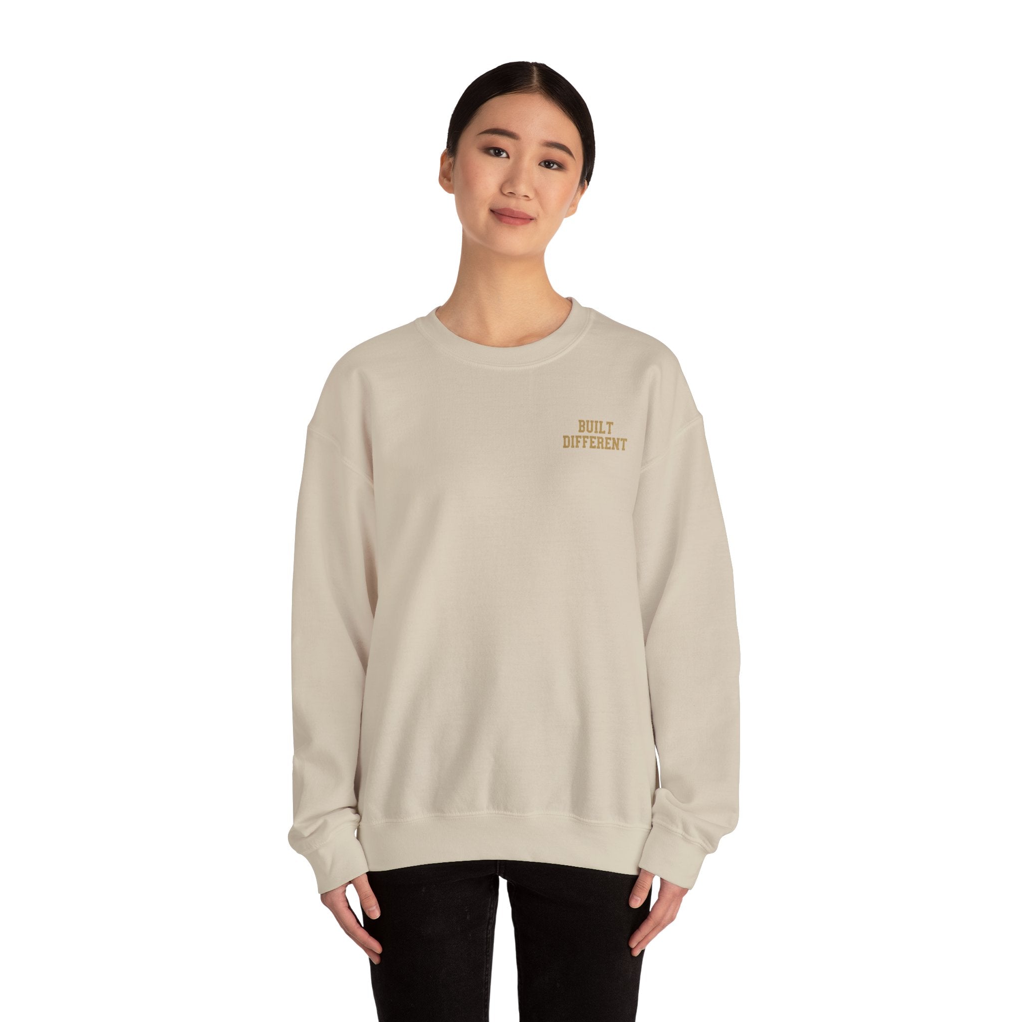 Set Apart Lion Sweatshirt — "Built Different" Christian Crewneck (1 Peter 2:9)