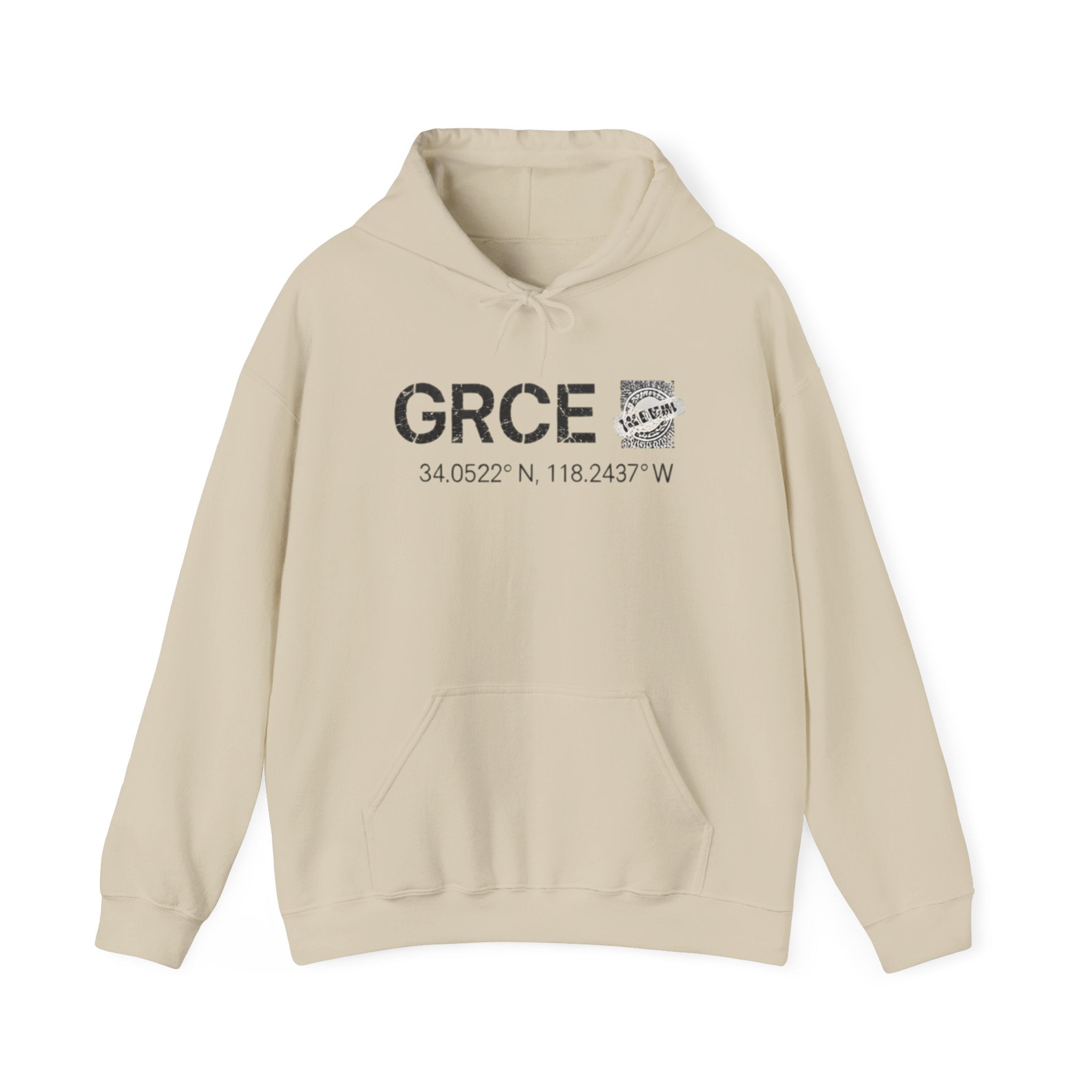GRCE Unearthed Hoodie — Los Angeles Coordinates Graphic Sweatshirt