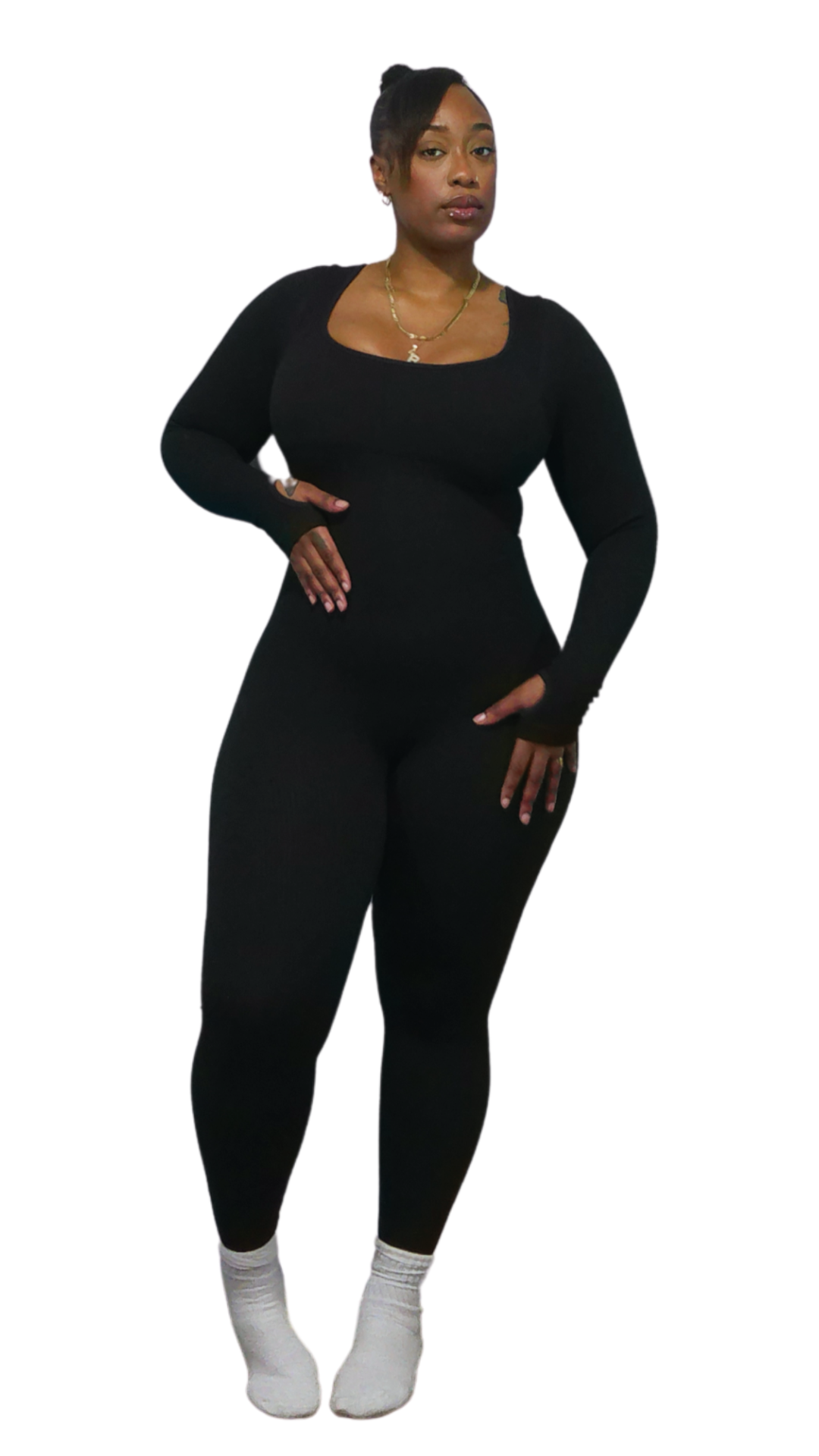 Long Sleeve Shapewear Jumpsuit