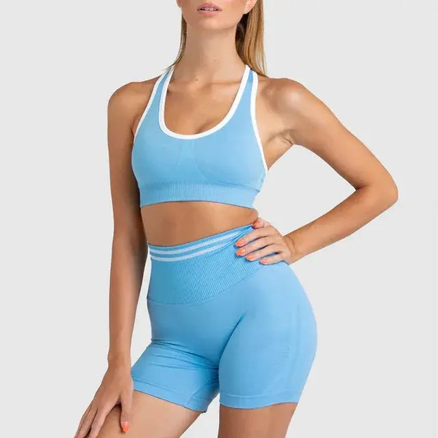 Seamless Yoga Sets Sports Fitness High Waist