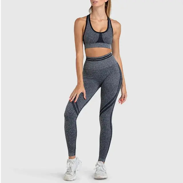 Seamless Yoga Sets Sports Fitness High Waist