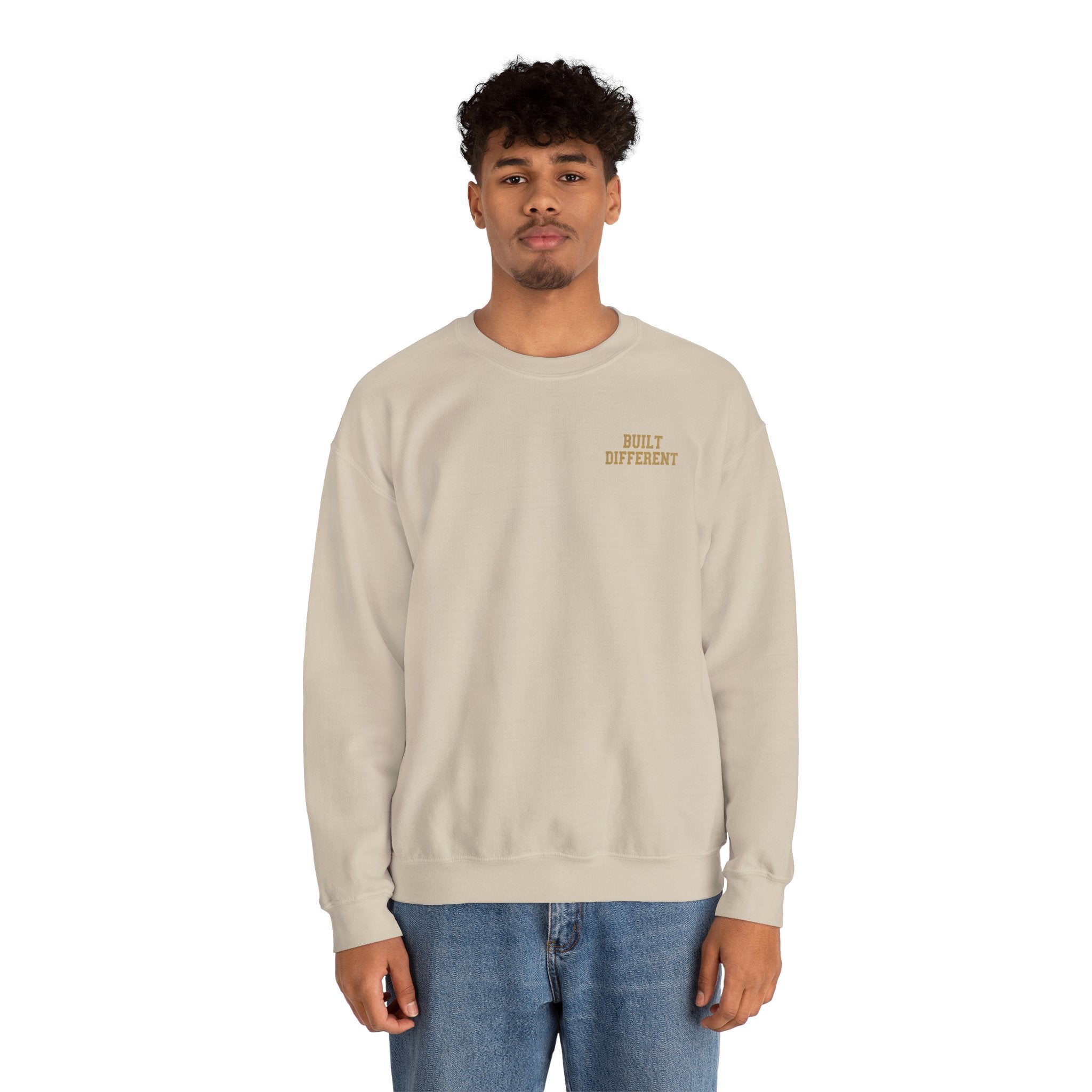 Set Apart Lion Sweatshirt — "Built Different" Christian Crewneck (1 Peter 2:9)