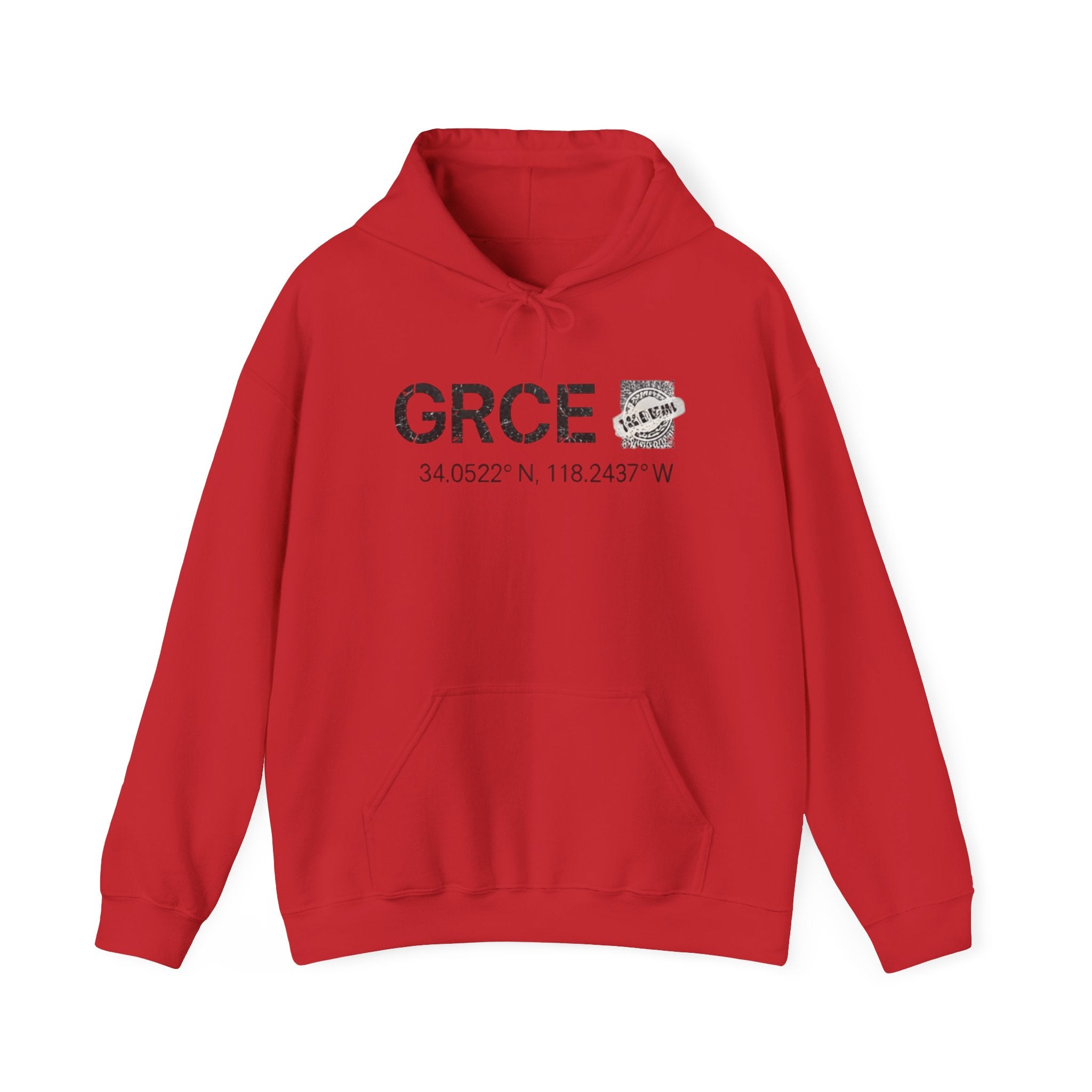 GRCE Unearthed Hoodie — Los Angeles Coordinates Graphic Sweatshirt