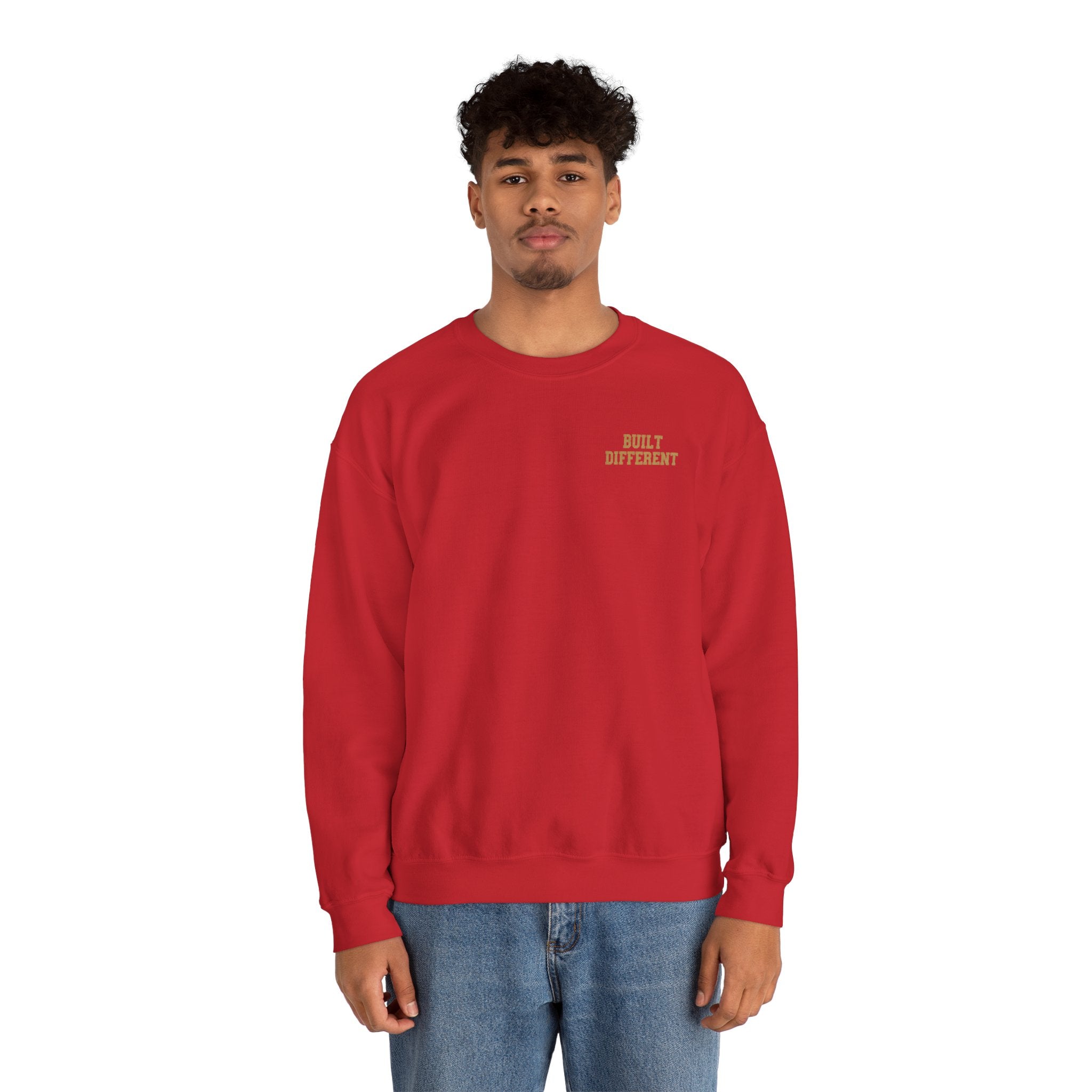 Set Apart Lion Sweatshirt — "Built Different" Christian Crewneck (1 Peter 2:9)