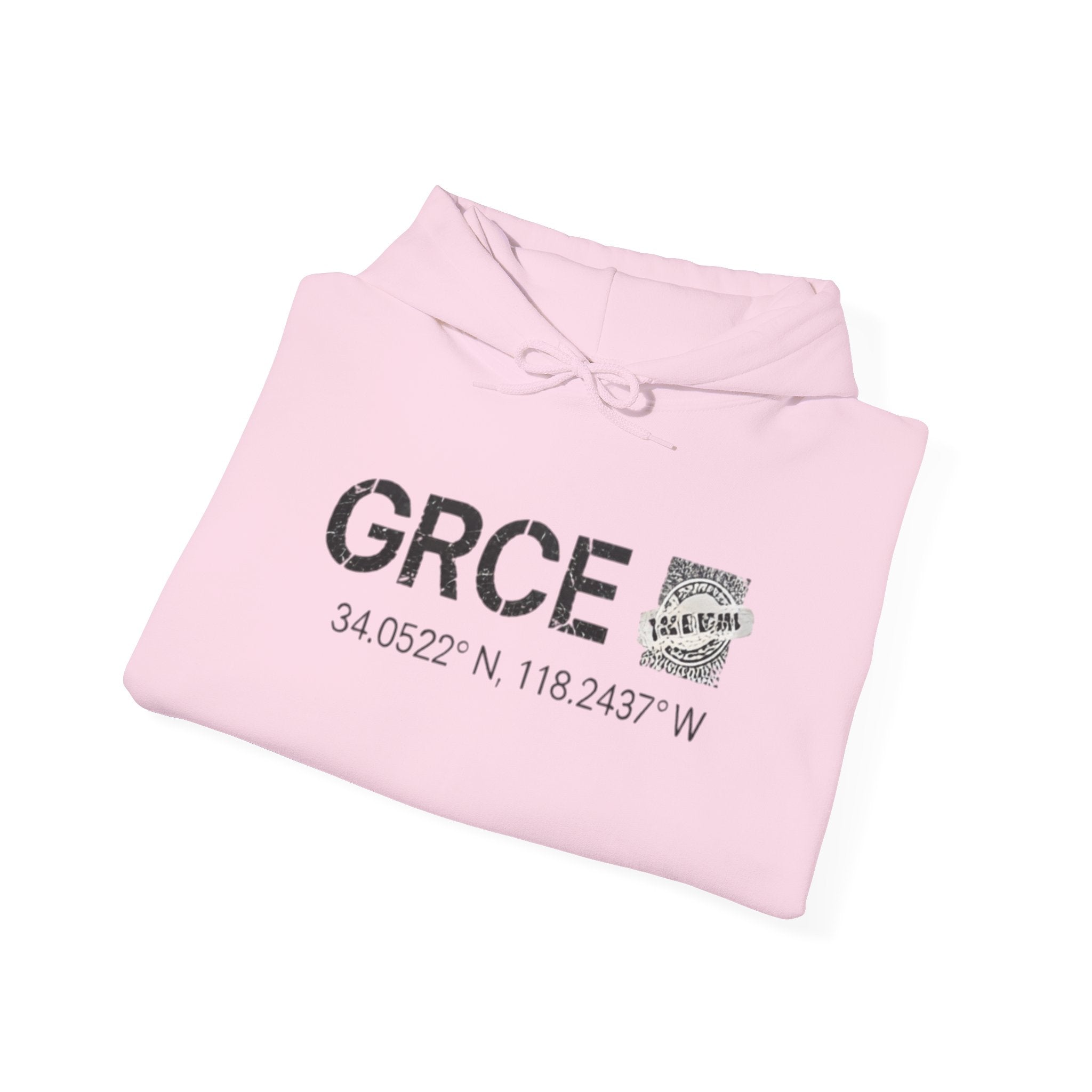 GRCE Unearthed Hoodie — Los Angeles Coordinates Graphic Sweatshirt