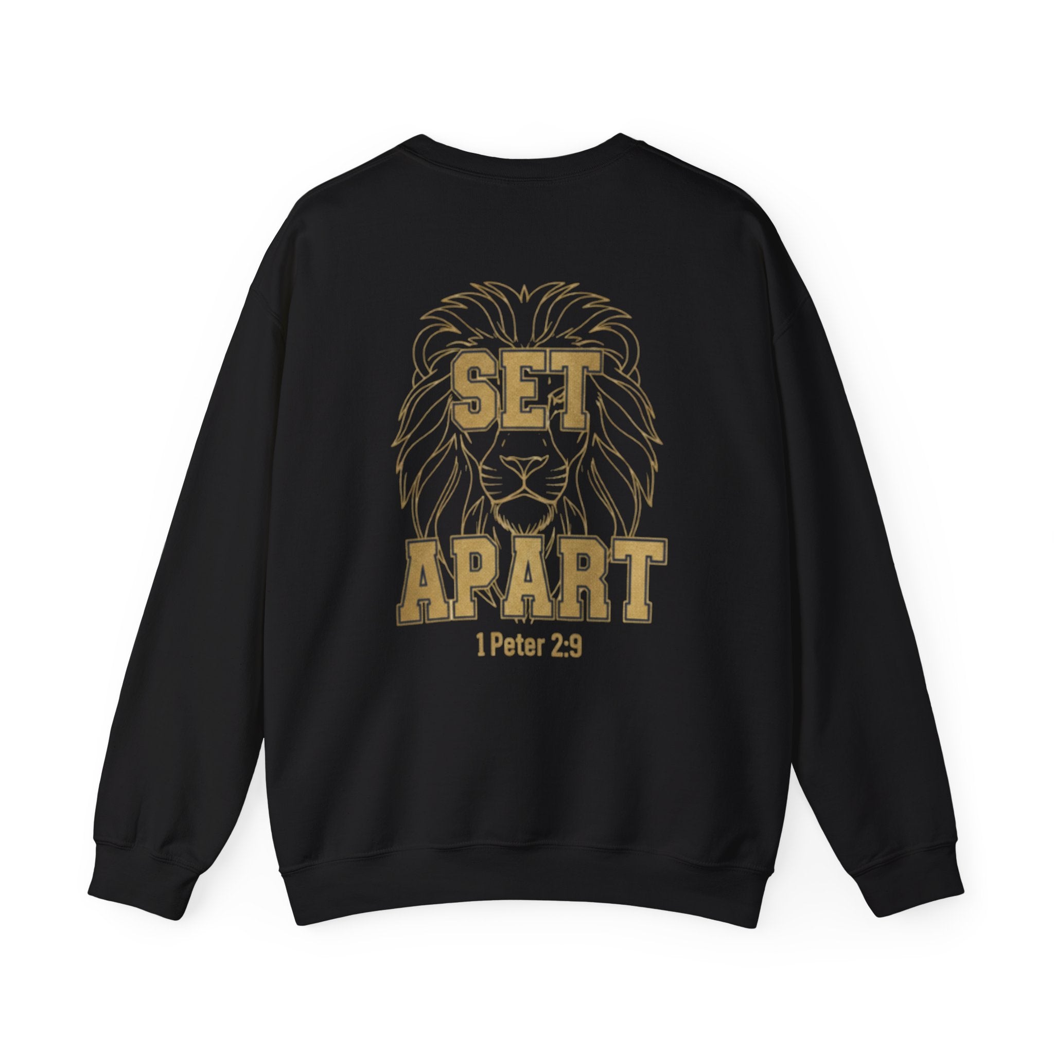 Set Apart Lion Sweatshirt — "Built Different" Christian Crewneck (1 Peter 2:9)