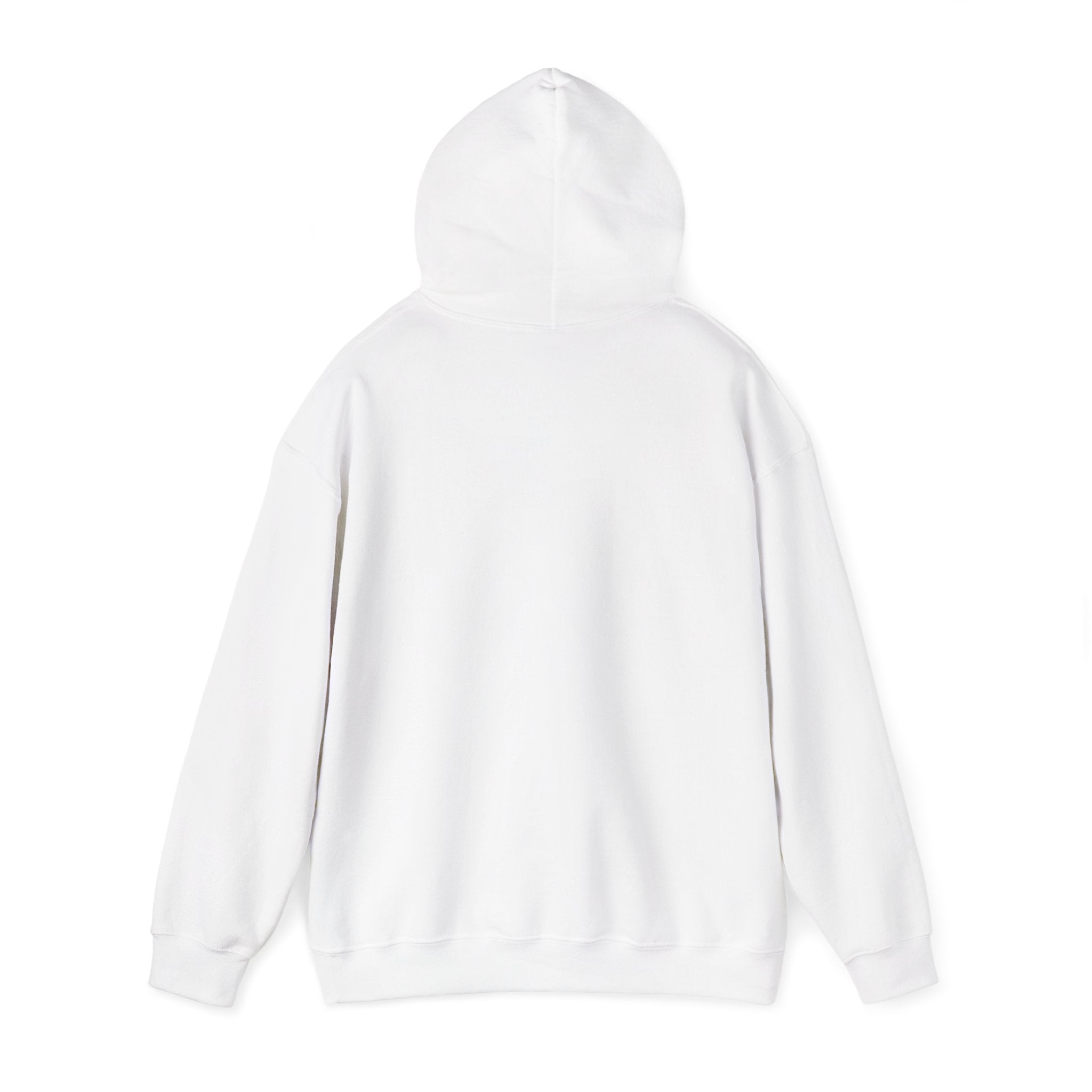Low Crown Hoodie — Minimal White Graphic Hooded Sweatshirt