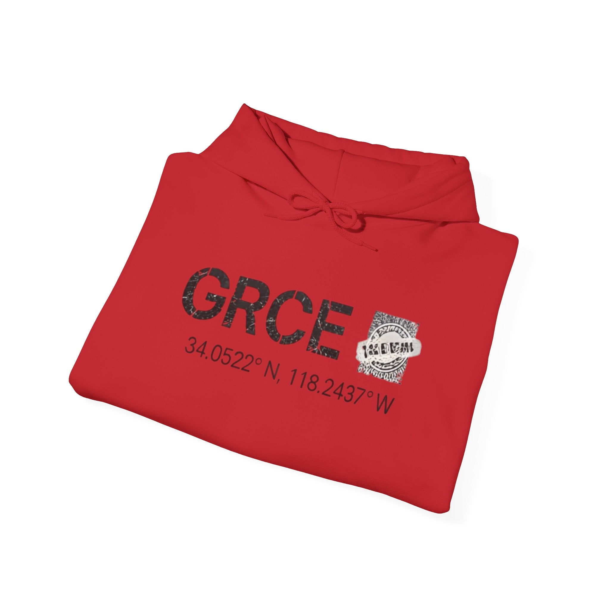 GRCE Unearthed Hoodie — Los Angeles Coordinates Graphic Sweatshirt