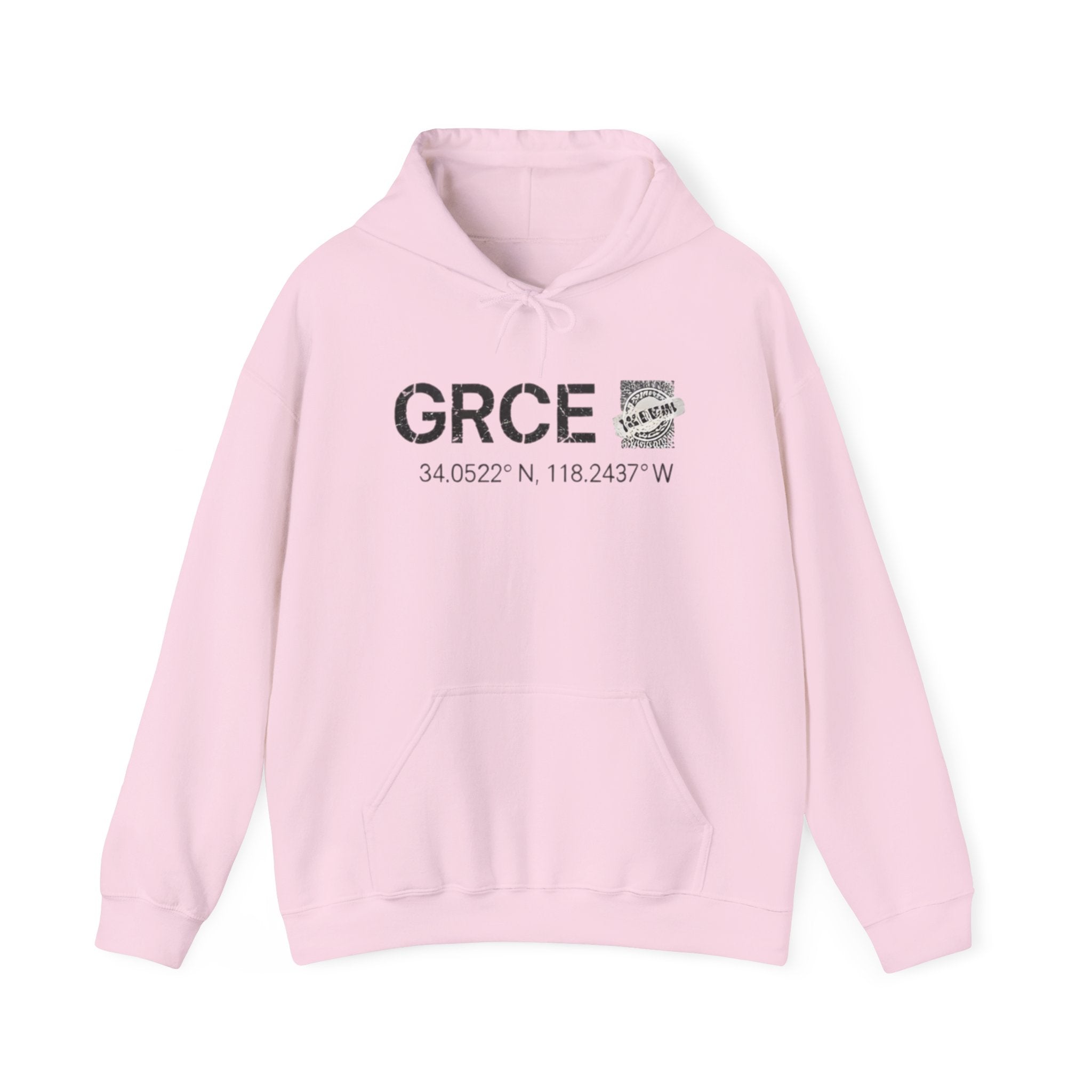 GRCE Unearthed Hoodie — Los Angeles Coordinates Graphic Sweatshirt