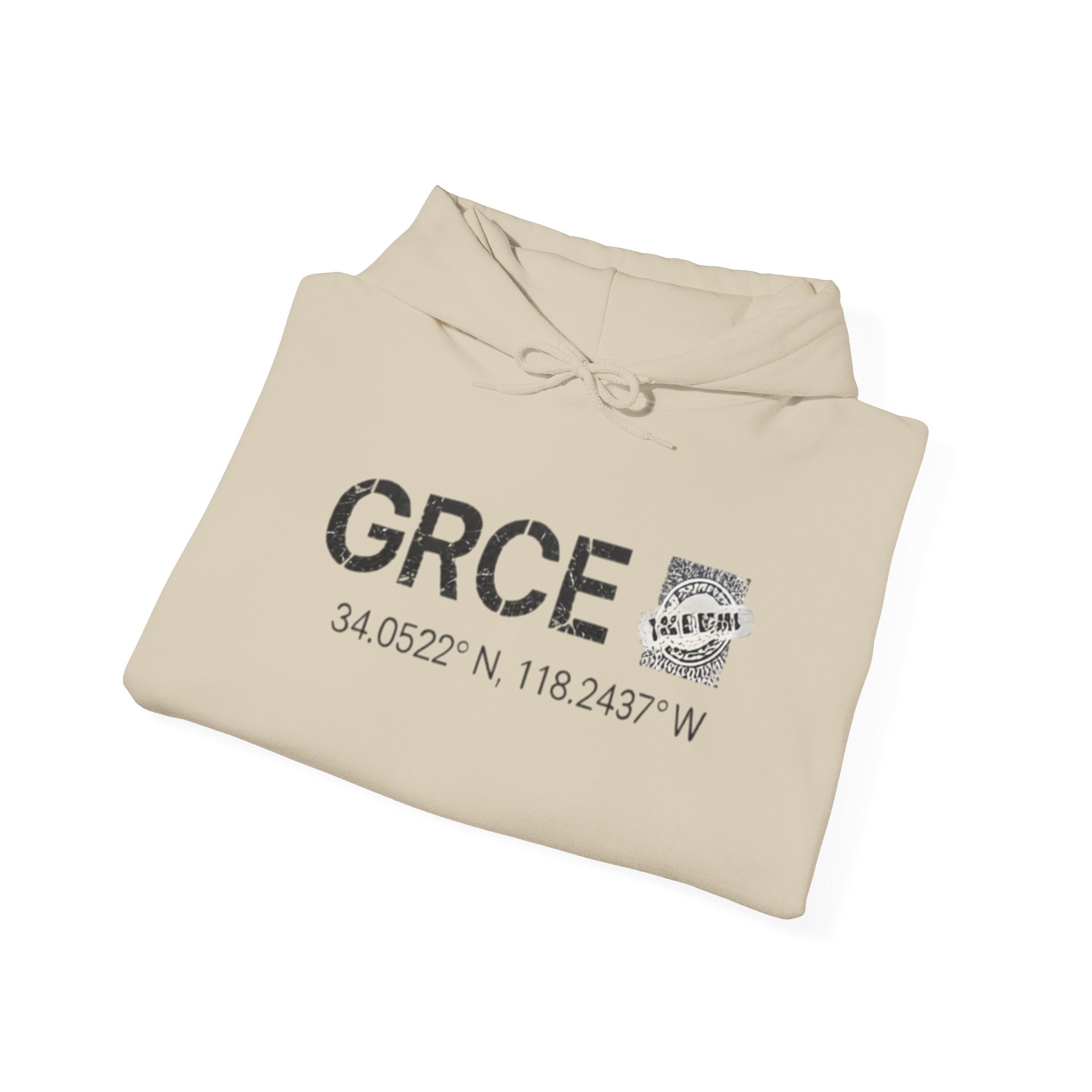 GRCE Unearthed Hoodie — Los Angeles Coordinates Graphic Sweatshirt