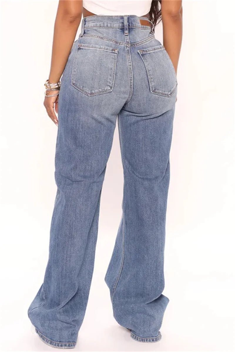 2022 New Y2K High Waist Baggy Jeans For Women Fashion Loose Denim Wide Leg Pants Casual Female Clothing XS - XL Drop Shipping