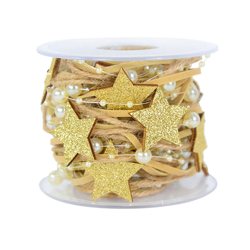 1/2M Christmas Ribbon Star Decoration