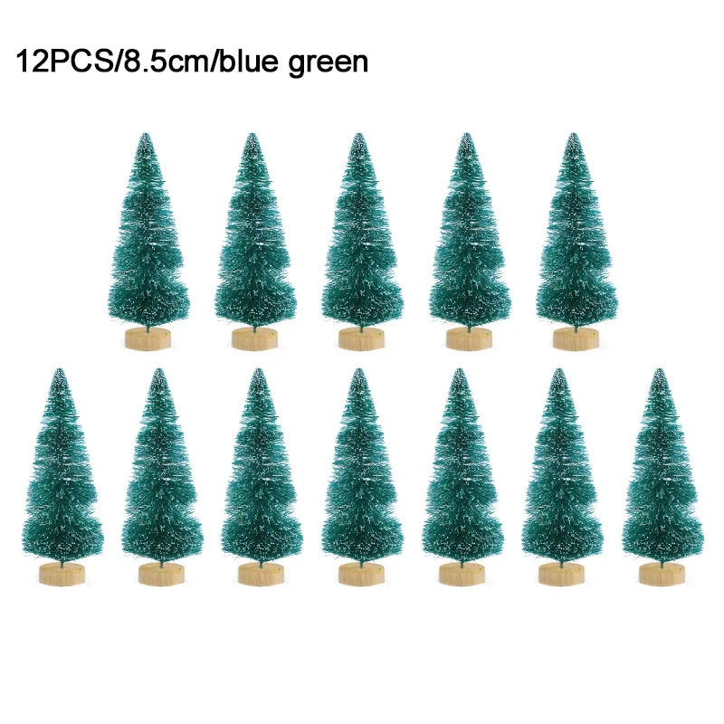 12pcs Mini Christmas Pine Tree