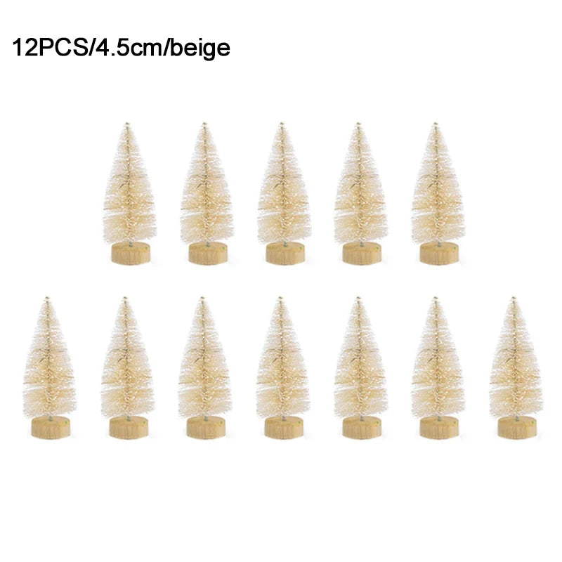 12pcs Mini Christmas Pine Tree