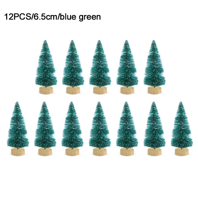 12pcs Mini Christmas Pine Tree