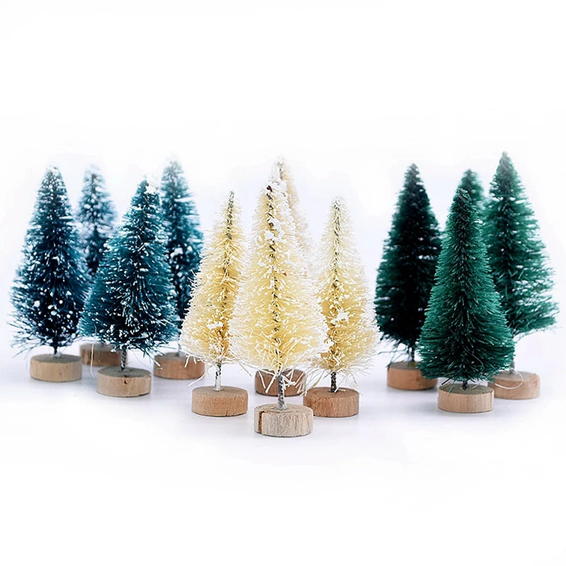 12pcs Mini Christmas Pine Tree