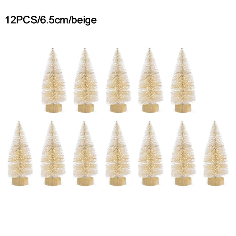 12pcs Mini Christmas Pine Tree