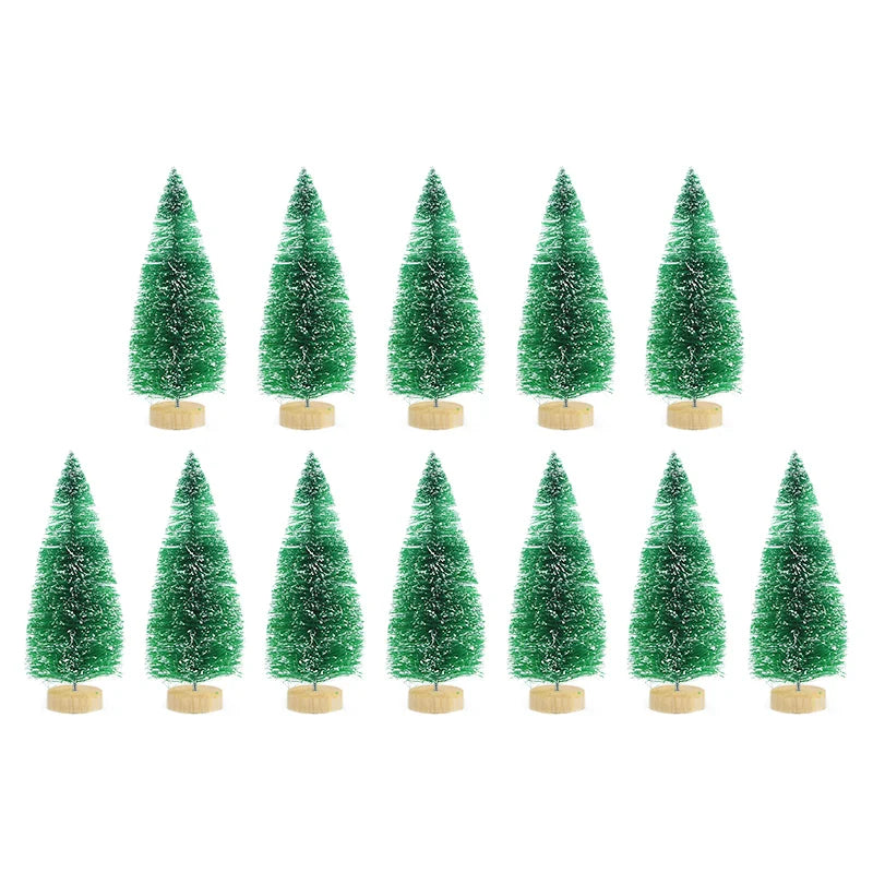 12pcs Mini Christmas Pine Tree