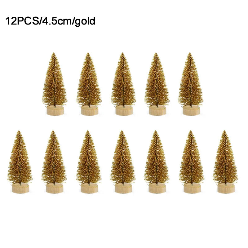 12pcs Mini Christmas Pine Tree