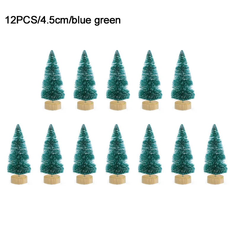 12pcs Mini Christmas Pine Tree