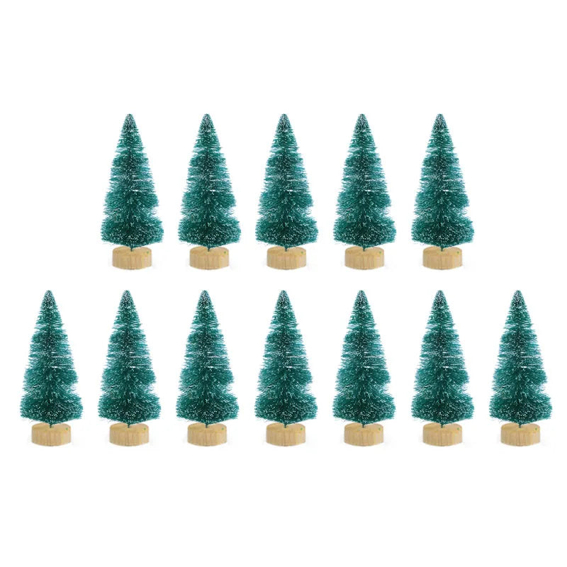 12pcs Mini Christmas Pine Tree