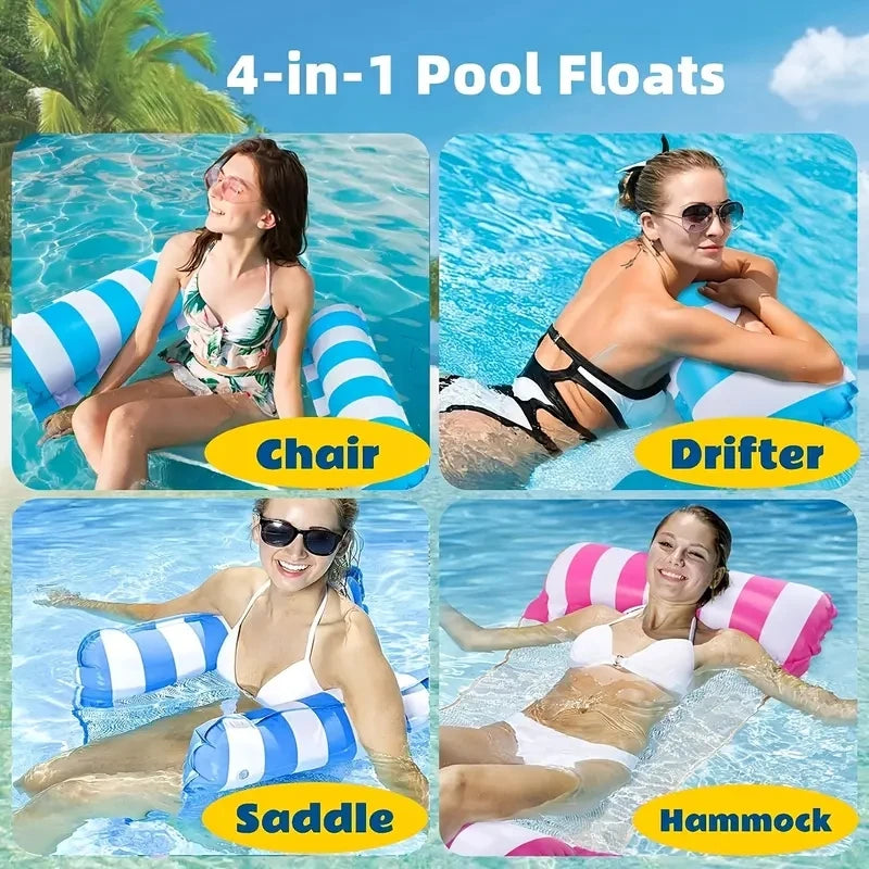 1PC Inflatable Float Hammock floaties for adults Perfect for Poolside Lounging This Summer