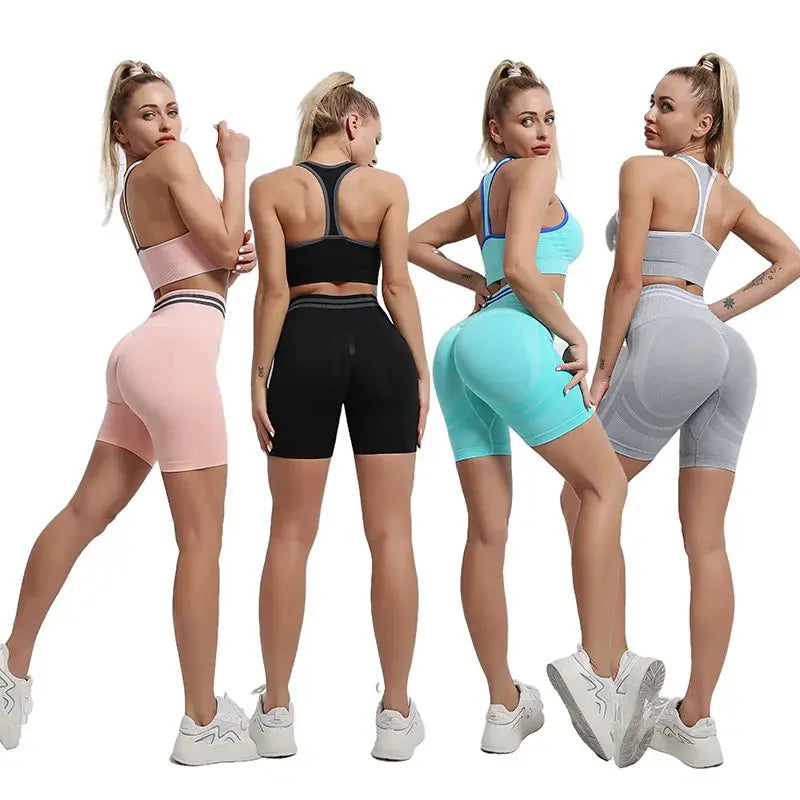 Seamless Yoga Sets Sports Fitness High Waist