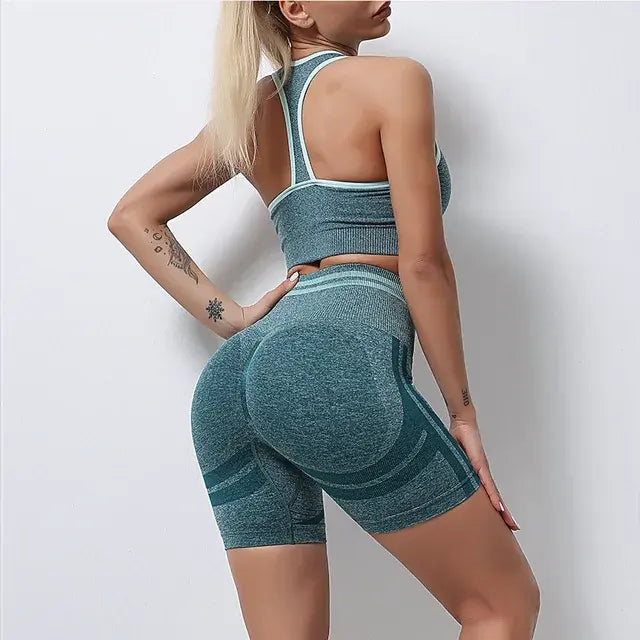 Seamless Yoga Sets Sports Fitness High Waist